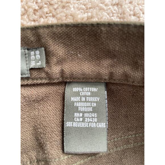 Henry Cottons Brown Pants Size 38x36 100% Cotton Flat Front Chino Men Vintage - Picture 4 of 7